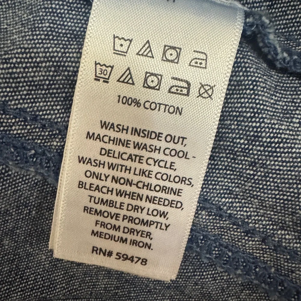 Artisan Ny Blue Denim Vest Classic Sleeveless Design
